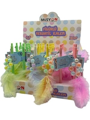 Misyon Tüylü Bileklik Figürlü Versatil Kalem 0,7 MSY-3728 - 3 Adet