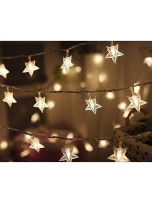 Allians Yıldızlı Ip LED Işık, 5 Metre, Yılbaşı ve Doğum Günü Dekorasyonu