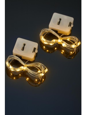 Allians 2 Metre Mini Kelebek Peri LED Işık Buketi, Dekoratif ve Işıltılı Aydınlatma