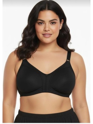 Nariya Kadın Büyük Beden Pamuklu D Cup Toparlayıcı Penye Desteksiz Telsiz Kapsız Anne Sütyeni