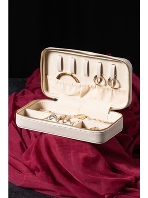 PremiumPort Orta Boy Takı Saklama Kutusu 22X11, Küpe ve Kolye Organizeri