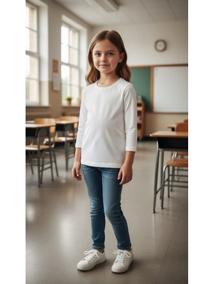 love Yuvarlak Yaka Viskon Penye Bluz