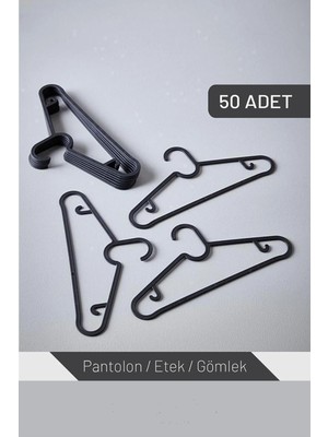 Mutfak Köşesi Elbise Askısı, 50 Adet
