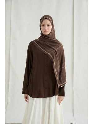 Camellia Scarfs Ekose Kraş Şal - Haki