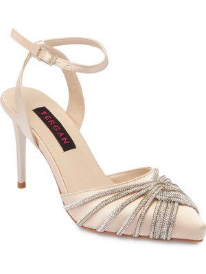 Tergan Vizon Tekstil Kadın Abiye Ayakkabı - K25Y1AY67812-E21