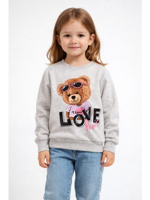 love Taşlı Penye Bluz