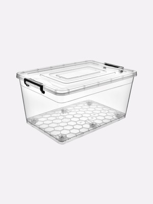 PremiumPort Çok Amaçlı 50 Lt Saklama Kabı, Tekerlekli, Dayanıklı ve Pratik Kullanım