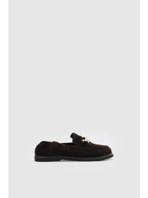 Oggo Suvea Süet Hakiki Deri Tokalı Floter