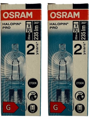 Allians Enerji Tasarruflu 20W Sarı Işık G9 Halojen Ampul (2'li Set)