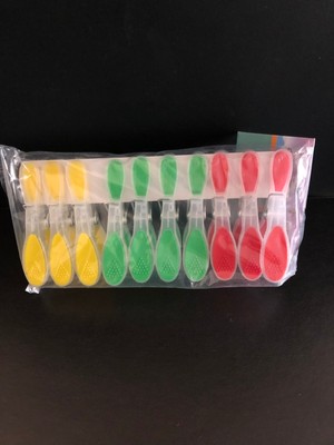 PremiumPort Silikon Çamaşır Mandalı 10'lu, Iz Bırakmayan Pratik Ip Mandalı Seti