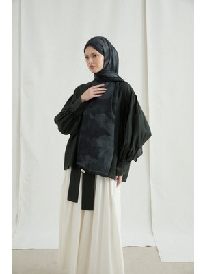 Camellia Scarfs Nars Kraş Şal - Siyah