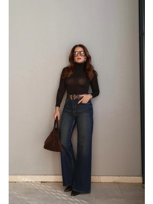 Purple By Banu Eskitme Lycralı Straight Jean Pantolon