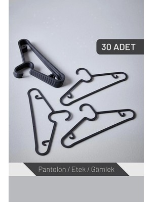 Mutfak Köşesi Elbise Askısı, 30 Adet