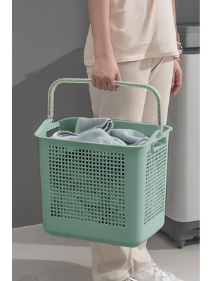 PremiumPort Yeşil Çok Amaçlı Çamaşır ve Oyuncak Sepeti, Şık ve Pratik Kullanım