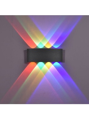 Allians Çift Yönlü 4'lü Dış Mekan Dekoratif LED Aplik 8W Rgb
