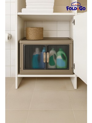 PremiumPort 55LT Çok Amaçlı Manyetik Kapaklı Katlanabilir Organizer Dolap