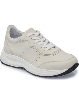 Tergan  Beyaz Hakiki Deri Erkek Sneaker - E25I1AY57210-N3O