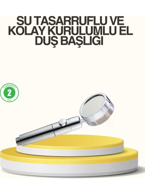 Woogitech Tekno Su Basıncını Artıran Sızdırmaz Duş Başlığı Uygun