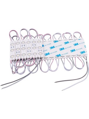 Allians 12V 2835 Çipli Lensli LED Süper Modül 1.2W Beyaz 20'li Set