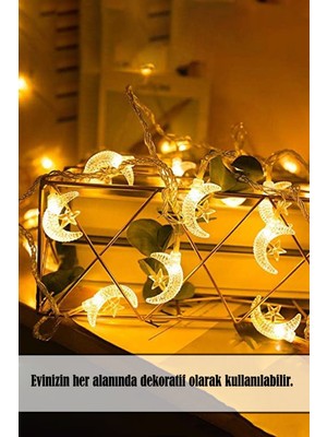 Allians Yıldız Şekilli Kablolu Günışığı Renkli LED Işık 5 mt