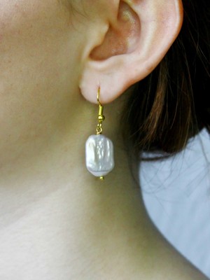 Esha Doğal Taş Sedef Taş Kadın Sallantılı Küpe EUKU4S