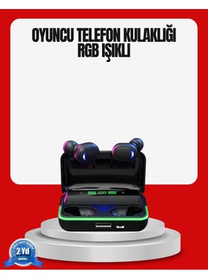 Teknodayım Rgb Oyuncu Bluetooth Kulaklık Düşük Gecikmeli Kablosuz 5.1