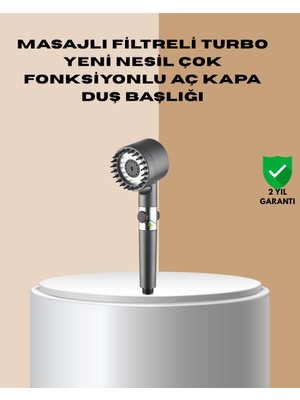 Woogitech Tekno Çok Fonksiyonlu Filtreli Duş Başlığı Masaj Etkili Uygun