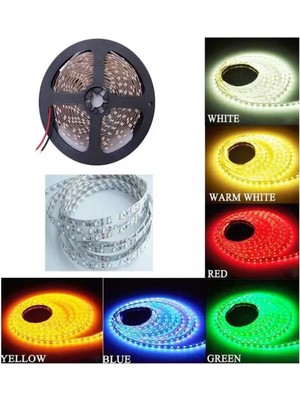 Allians 3 Çipli Iç Mekan Mavi Şerit LED 5 Metre Rulo, Trafosuz, Şık Aydınlatma