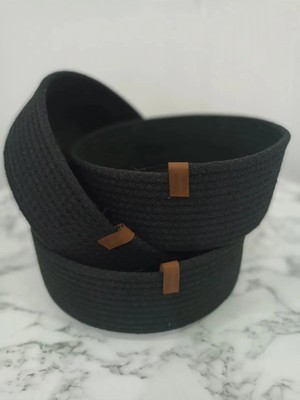 PremiumPort El Dokuma 3'lü Jüt Hasır Sepet Takımı, Çok Amaçlı ve Şık Tasarım