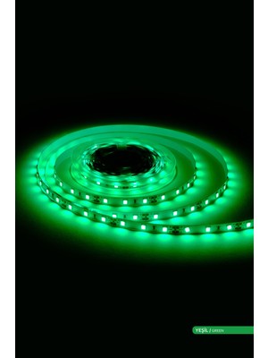 Allians Yeşil 60 LED Iç Mekan Şerit LED 12V 4040, Parlak ve Enerji Tasarruflu