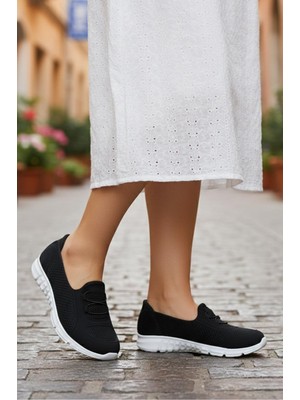 Oksit Prf 04 Kadın Hafif Yürüyüş Ayakkabısı Esnek Örgü Saya Memmory Ortopedik Taban