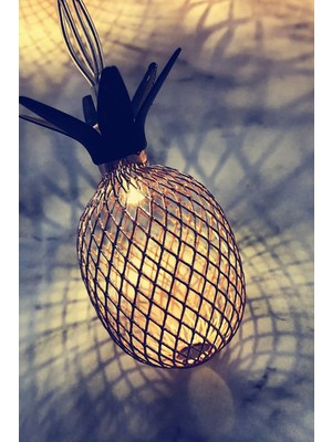 Allians Şirin LED Işıklı Ananas Dizeleri, 10'lu, 2 Metre, Pilli, Dekoratif Süsleme