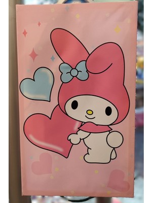 Ada Çanta Kırtasiye Sanrio Karakterleri Dekoratif Tablo (50CMX30CM) AD62287