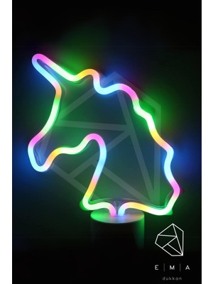 Allians Neon LED Gece Lambası Usb'li Masa Dekoratif Aydınlatma