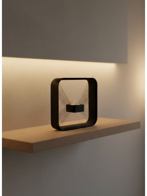 Woogitech Tekno Askılı Kare Mumluk Duvar Dekoru Loş Salon ve Modern Mekanlar Uygun