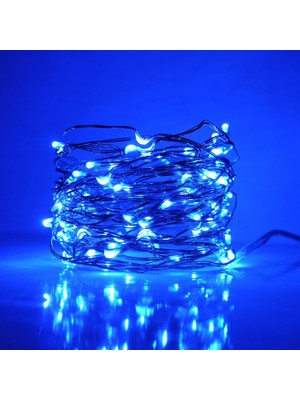 Allians 3 Metre Pilli Mavi Peri LED Tel Işık, Dekoratif ve Ferahlatıcı Seyahat Işığı