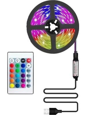 Allians 3 Metre Rgb Şerit LED Set, Tak ve Çalıştır, Tv Arkası Aydınlatma