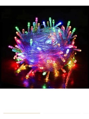 Allians Yılbaşı Ağacı Işığı, 100 Led, Fişli LED Dekor Lambası, 10M, Rgb Renkli