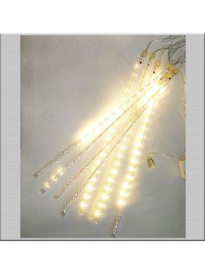 Allians Dijital Akan Meteor LED Seti, 144 Led, 8 Çubuk, Günışığı Teması