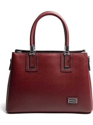 Silver & Polo SP1000 Kadın El Çantası Düz Bordo