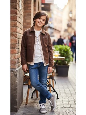 Gültekin Bebe Yavrucak Keten Ceketli  Gömlekli Takım 9-12 YAŞ-4806826 - Kahverengi