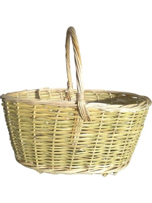 PremiumPort Çok Amaçlı Hasır Piknik ve Saklama Sepeti, Balkon ve Dış Mekan Kullanımı