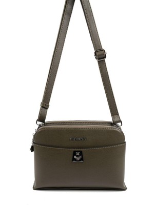 Silver & Polo Silver Polo SP623 Kadın Çapraz Çanta Düz Zeytuni-Zeytuni