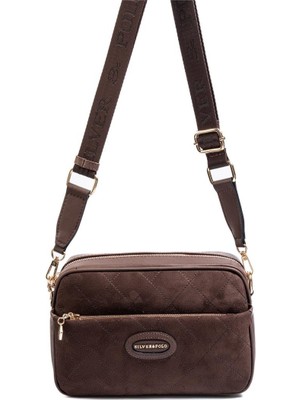 Silver & Polo Silver Polo Kahve - Kahve Süet Kadın Çapraz Çanta SP1267