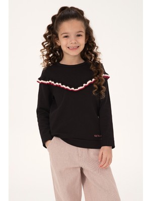 U.s. Polo Assn. Kız Çocuk Siyah Kazak /triko 50316288-VR046