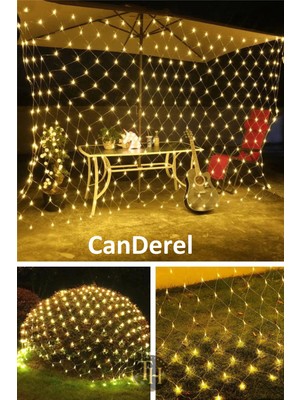 Allians 3X3M Günışığı File Ağ Perde LED Işık Fişli Eklenebilir Bahçe Aydınlatma