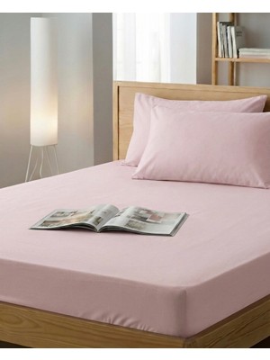 Ladybella Lastikli Yatak Çarşafı Lastikli Penye Çarşaf + 1 Adet Yastık Kılıfı Tek Kişilik One Size