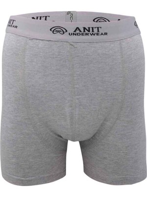 Anıt Kısa Paça Likralı Erkek Boxer Gri - 1115A