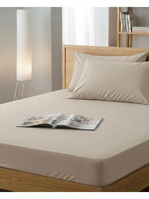 Ladybella Lastikli Yatak Çarşafı Lastikli Penye Çarşaf + 1 Adet Yastık Kılıfı Tek Kişilik One Size