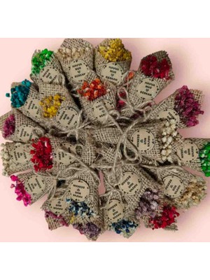 50 Adet Hediyelik Cipso Çiçek Buketi Hediyelik